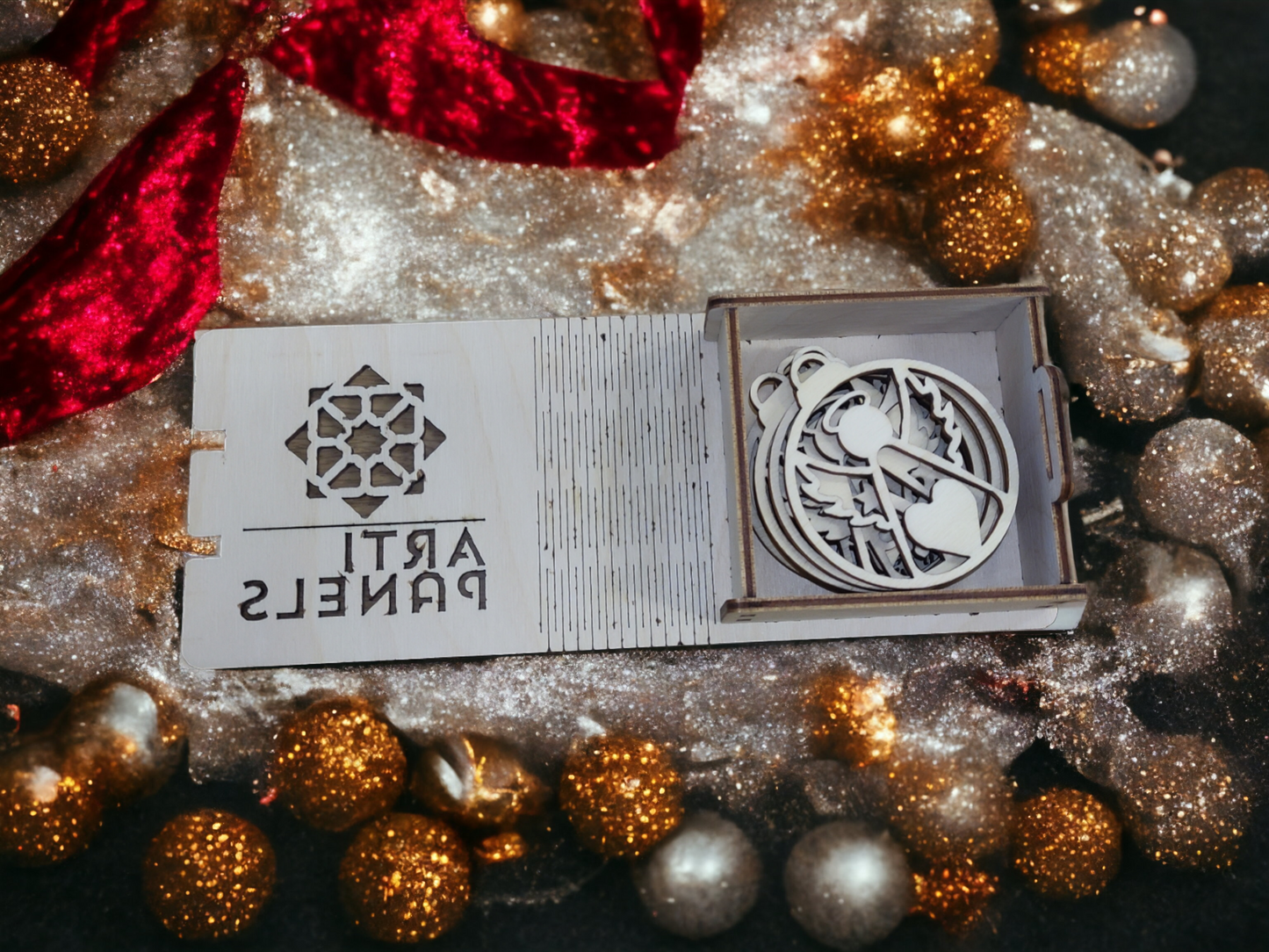 Sada 8ks vánočních ozdob s anděly